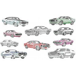 Stickserie - Muscle Cars